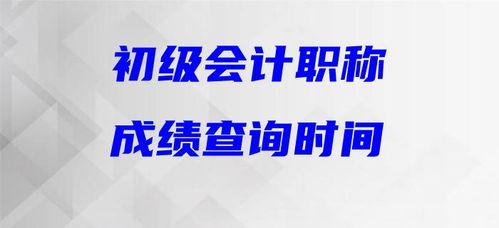 最新发布 2020年初级会计考试成绩查询时间确定了